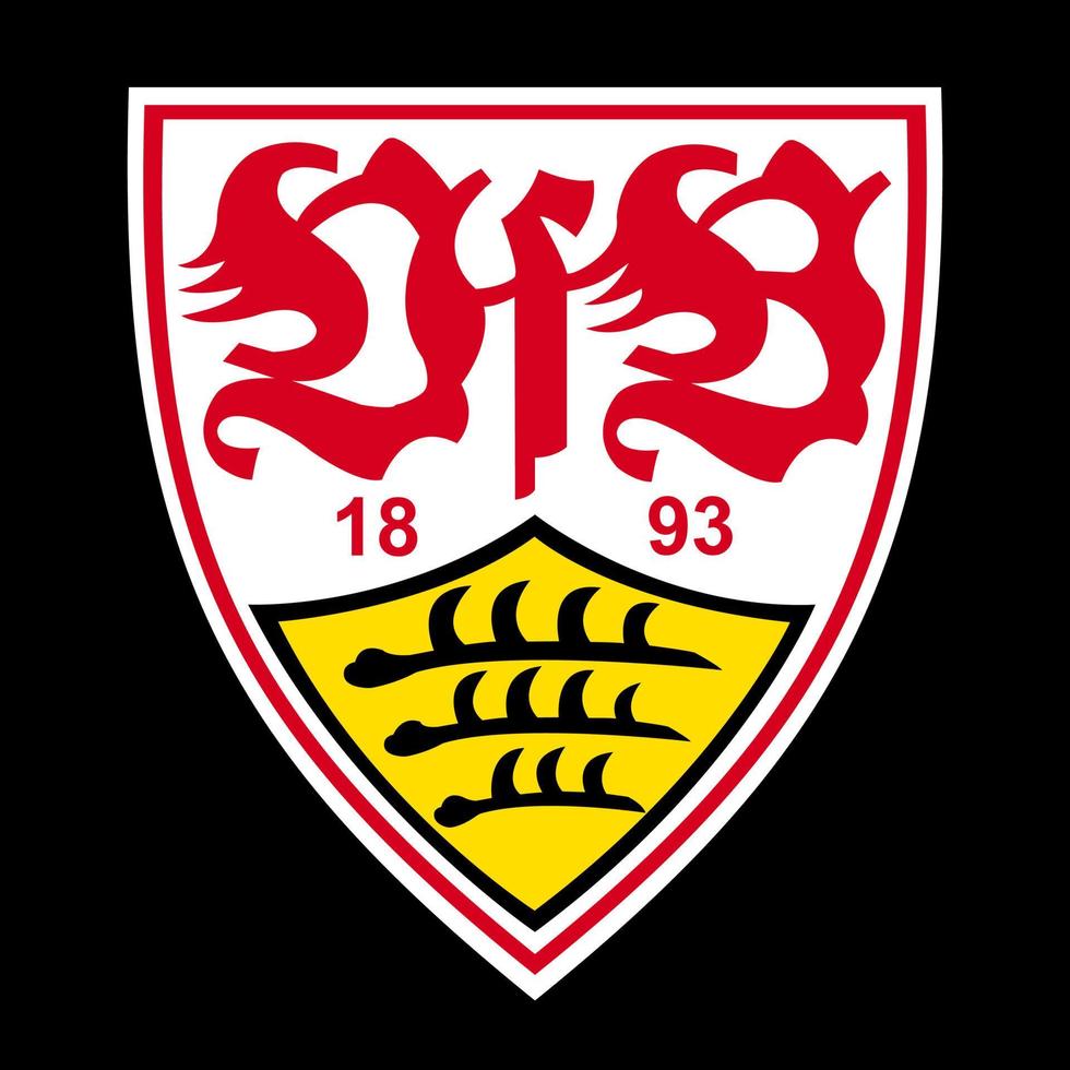 frankfurt am main, alemanha - 23.10.2022 logotipo do clube de futebol alemão stuttgart. imagem vetorial. vetor