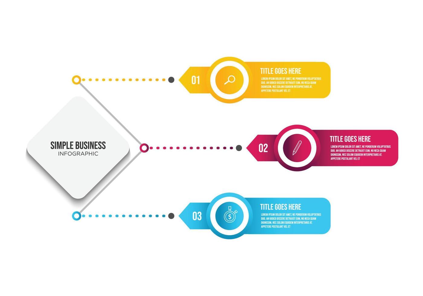 vetor de modelo de design infográfico de visualização de dados de negócios