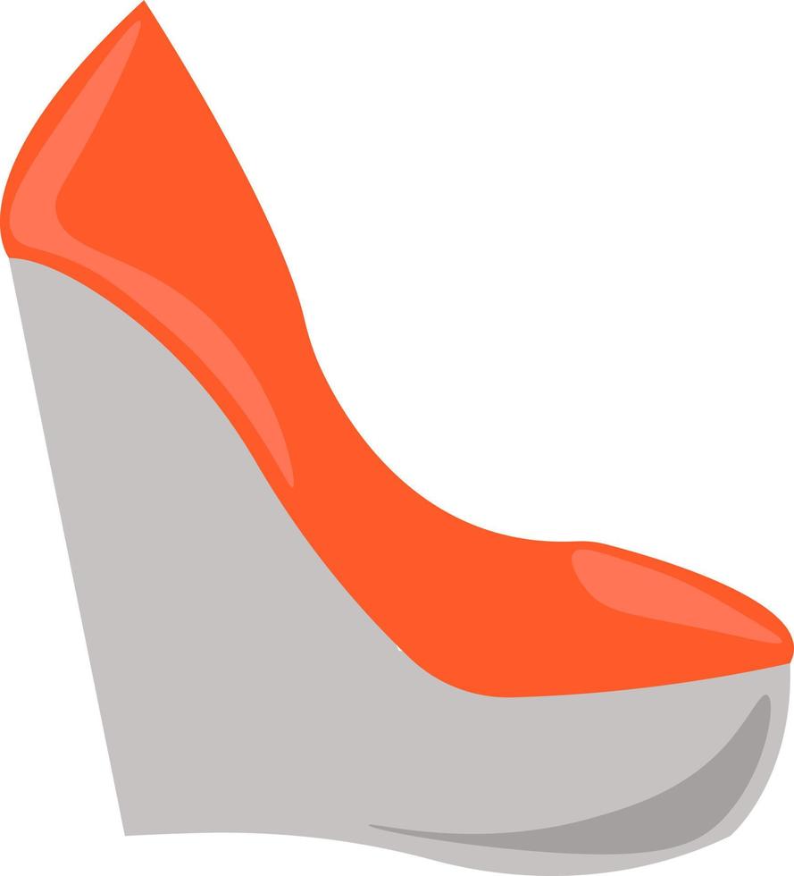 sapatos laranja, ilustração, vetor em fundo branco.