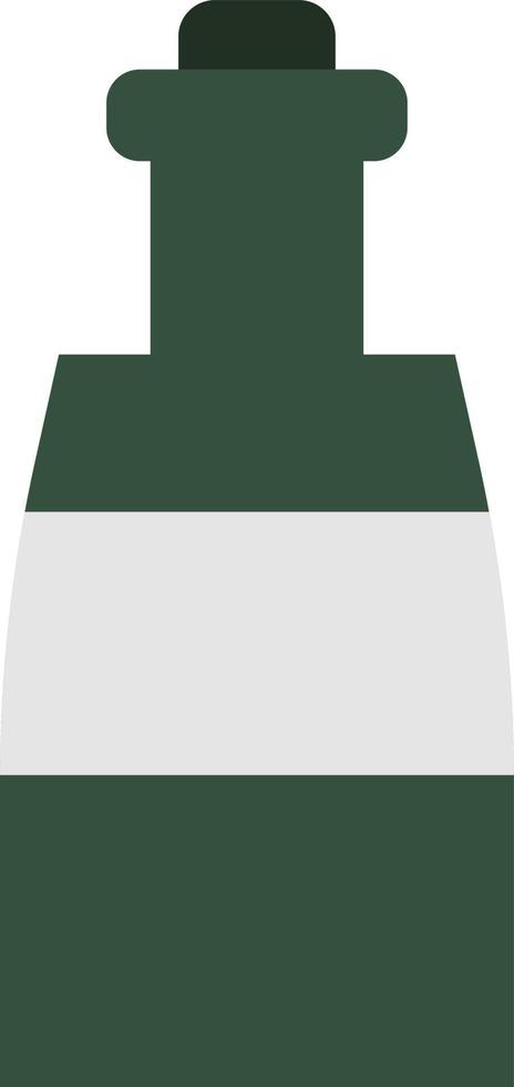 garrafa de creme verde baileys, ilustração, sobre um fundo branco. vetor