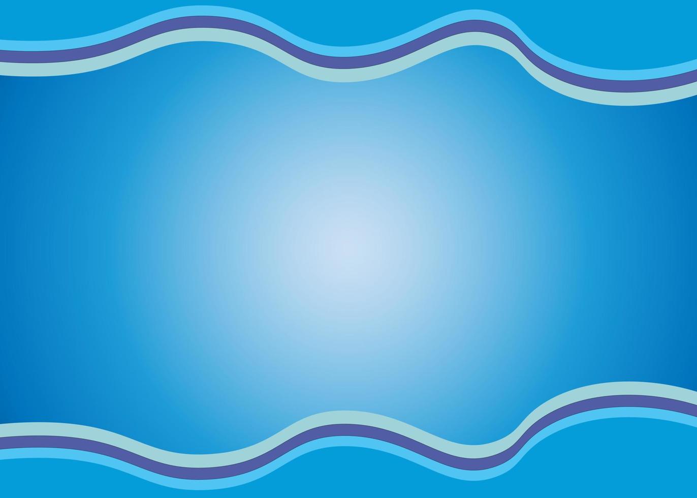 abstrato azul com ondas acima e abaixo vetor