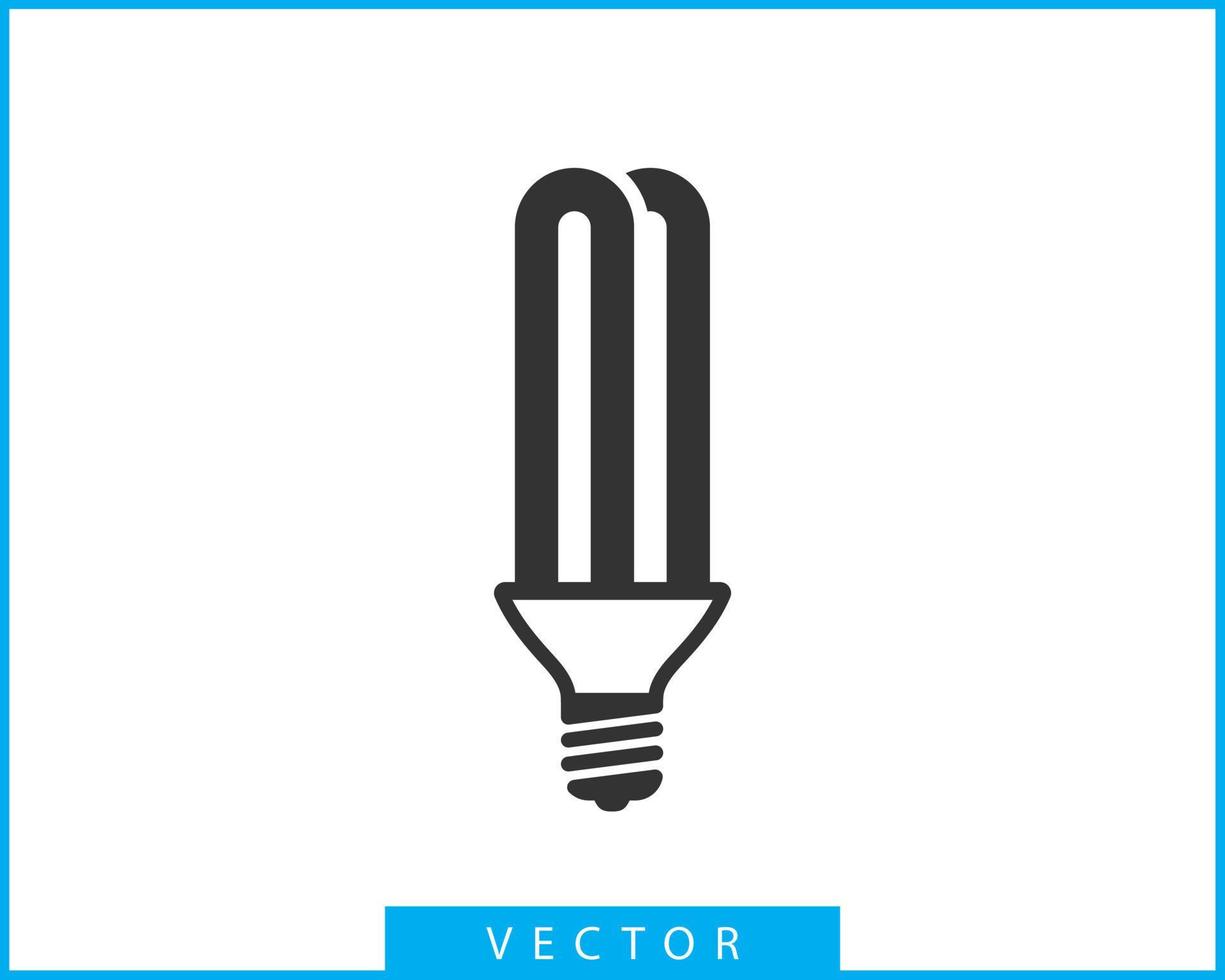 vetor de ícone de lâmpada. conceito de logotipo de ideia de lâmpada. elemento de design web de ícones de eletricidade de lâmpada. silhueta isolada de luzes led.