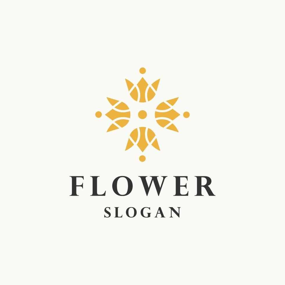 ilustração em vetor modelo de design de ícone de logotipo de flor