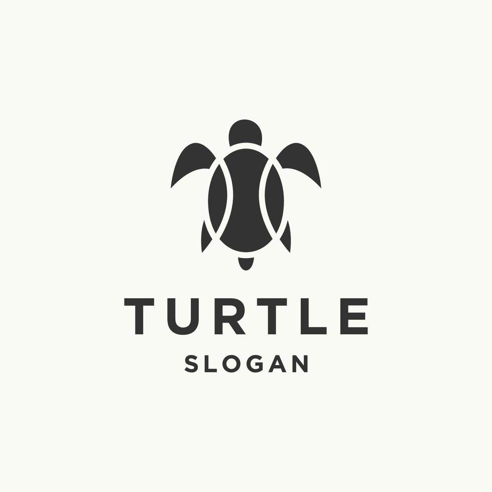 modelo de design de ícone de logotipo de tartaruga vetor