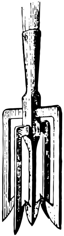 ilustração vintage de lança de grãos. vetor