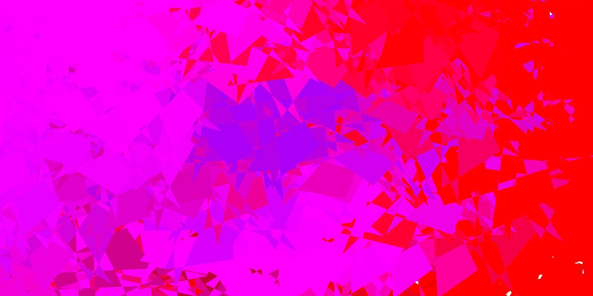 padrão de vetor rosa claro, vermelho com formas abstratas.