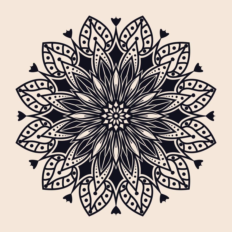 design de arte mandala vetor