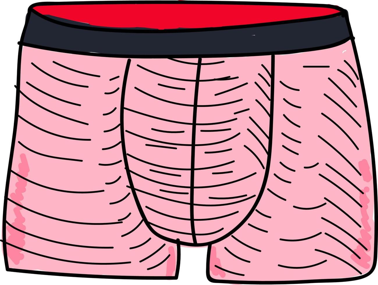 shorts rosa, ilustração, vetor em fundo branco.