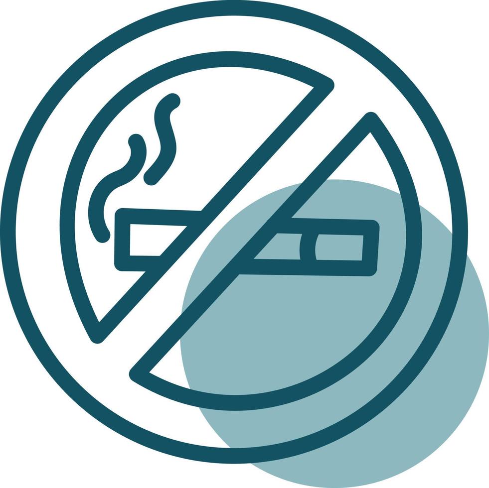 área de não fumantes, ilustração, vetor em um fundo branco.