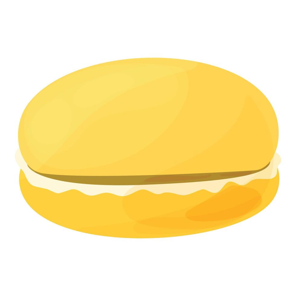 ilustração em vetor macaroon amarelo