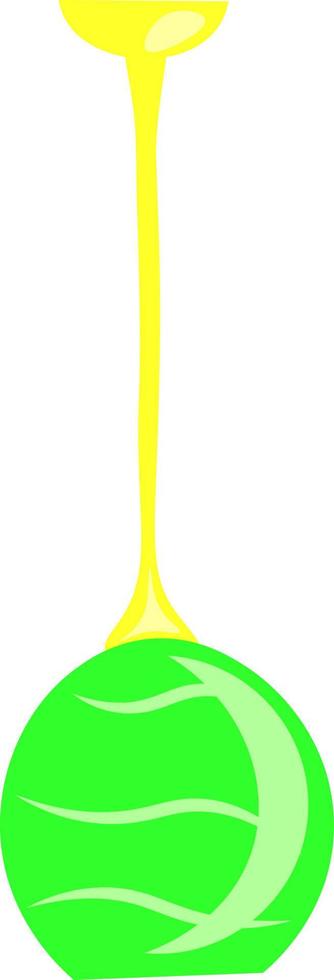 um candelabro verde, ilustração vetorial ou colorida. vetor