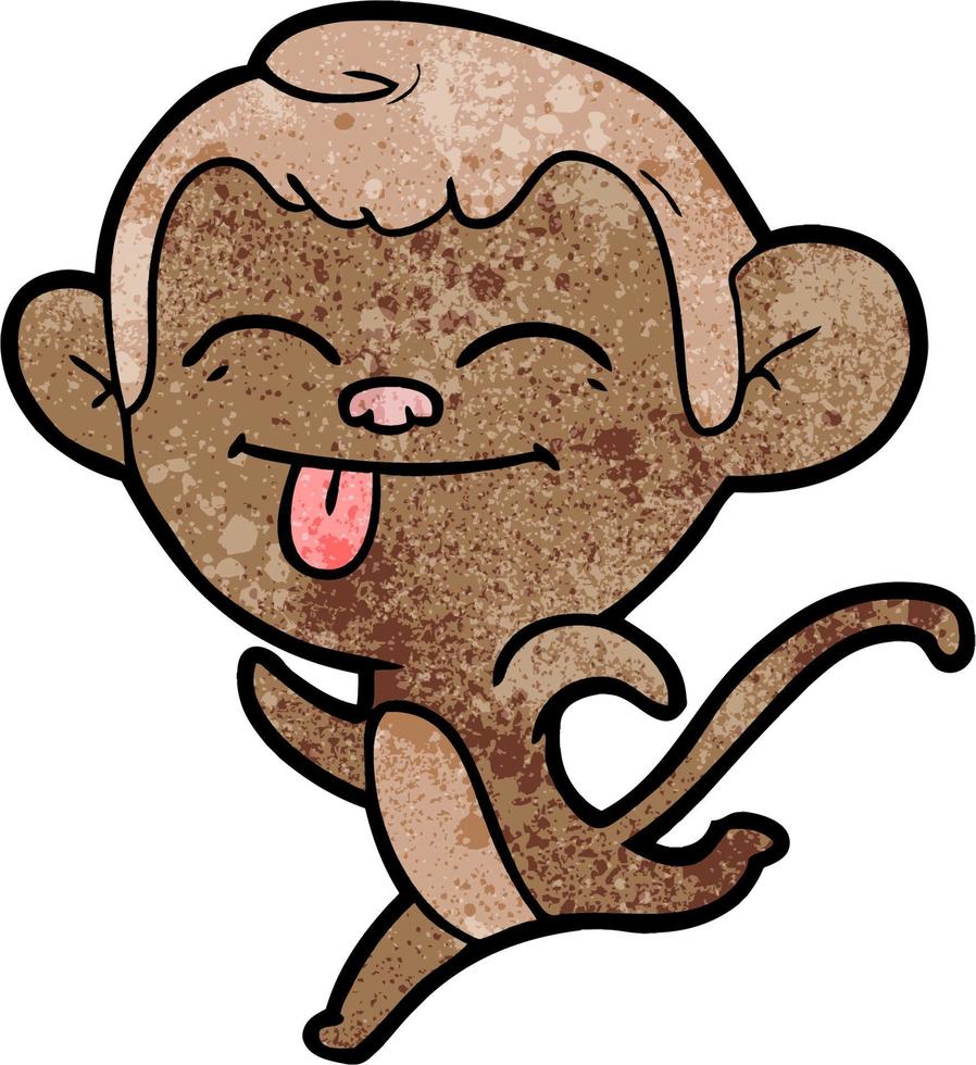 personagem de macaco vetorial em estilo cartoon vetor