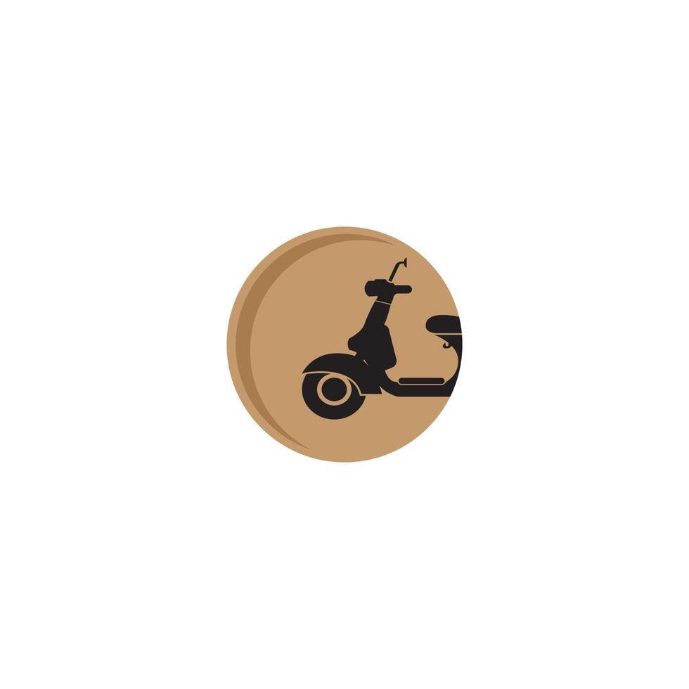 design de ilustração vetorial de ícone de scooter vetor