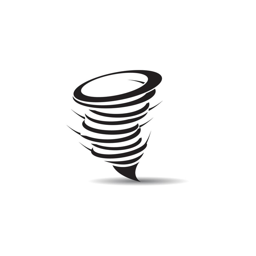 design de vetor de logotipo de ícone de tornado