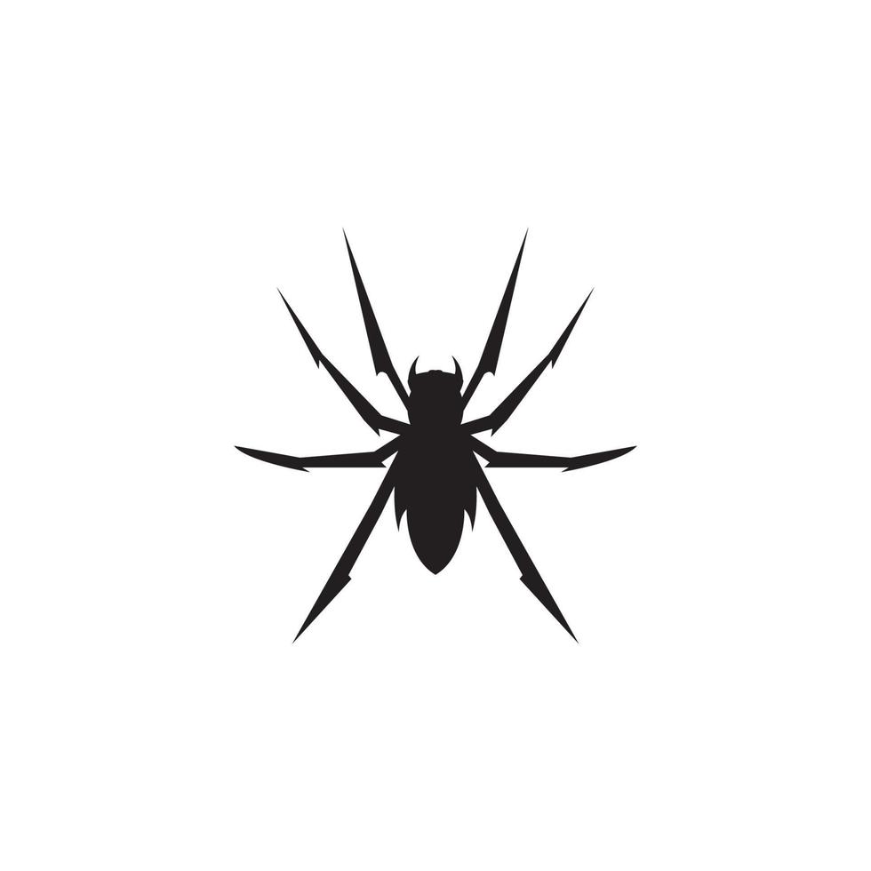 design de vetor de logotipo de ícone de aranha