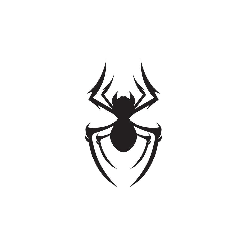 design de vetor de logotipo de ícone de aranha