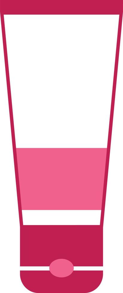 creme para as mãos rosa, ilustração, vetor em fundo branco.