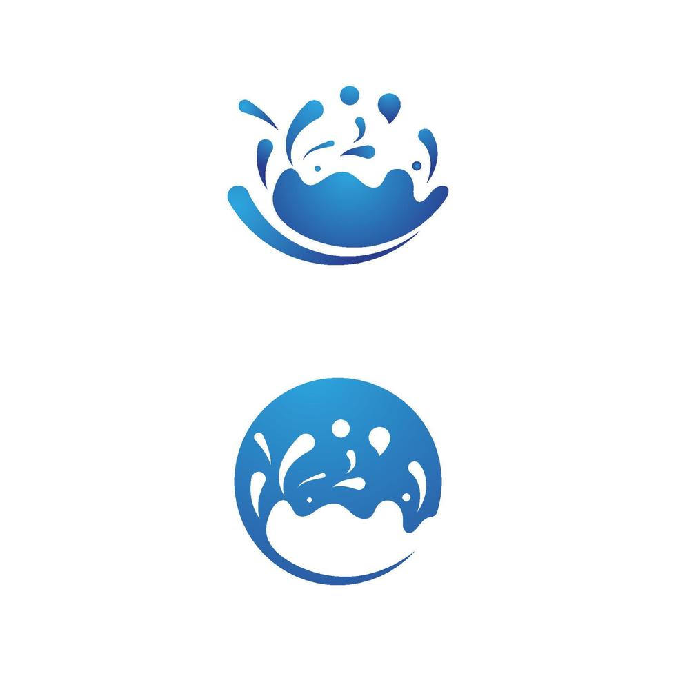 ilustração do ícone de respingos de água vetor