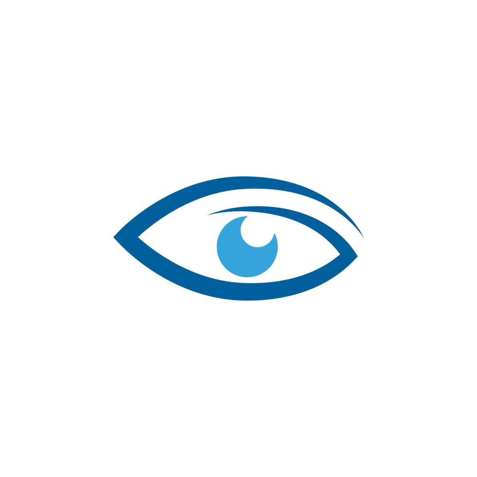 design de logotipo de vetor para cuidados com os olhos