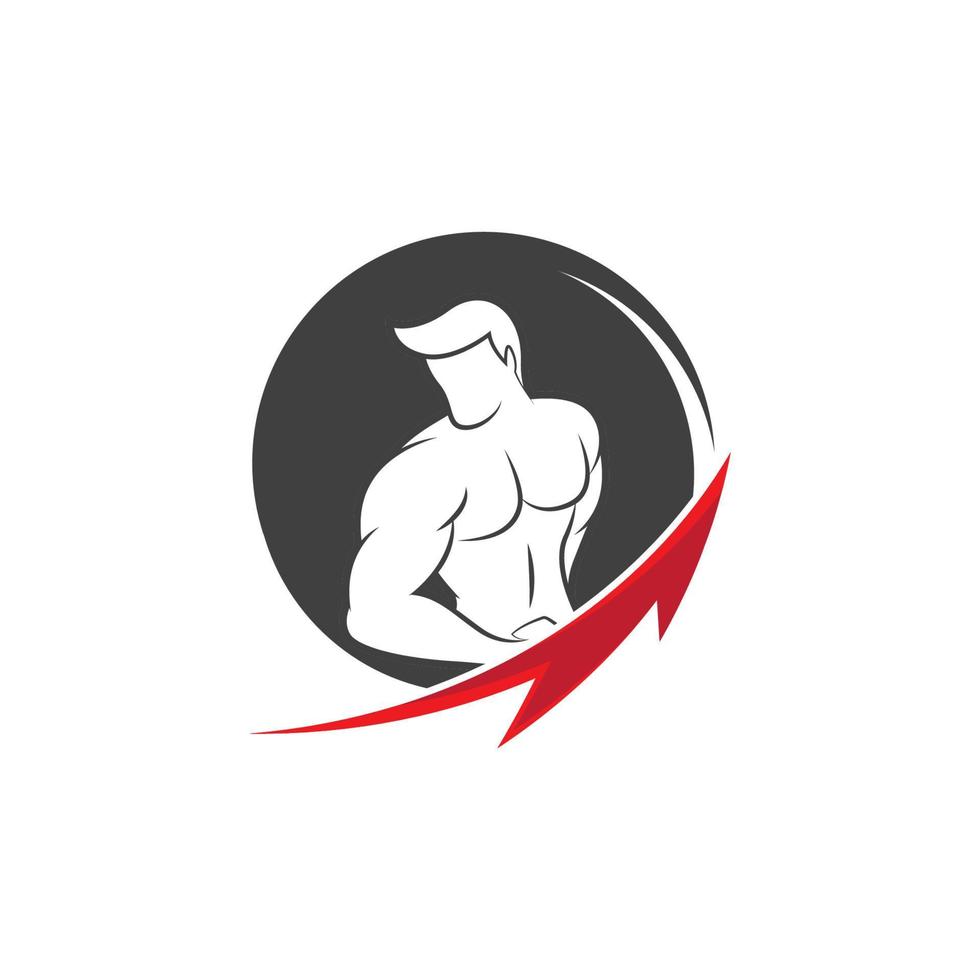 ilustração vetorial de design de logotipo de fitness vetor