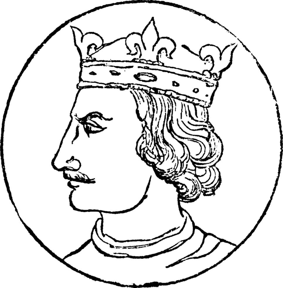 Henry I, ilustração vintage vetor