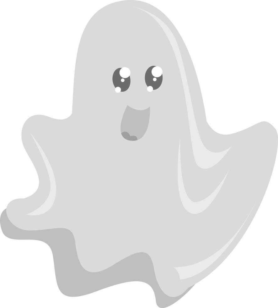 fantasma, ilustração, vetor em fundo branco