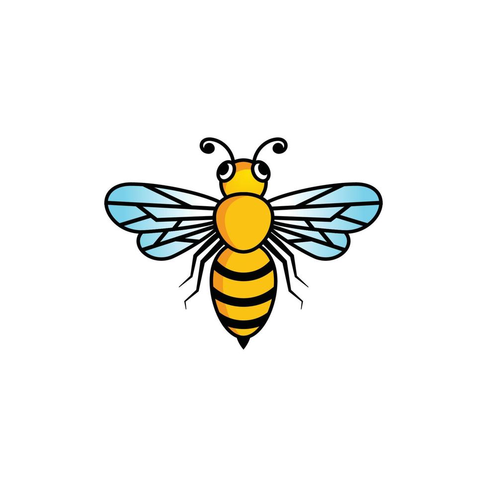 modelo de design de ilustração de ícone de vetor de abelha