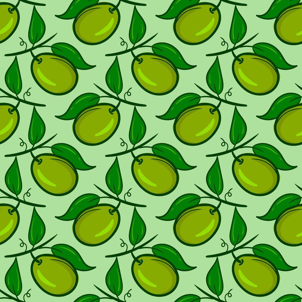 padrão verde-oliva, padrão sem emenda sobre fundo verde. vetor