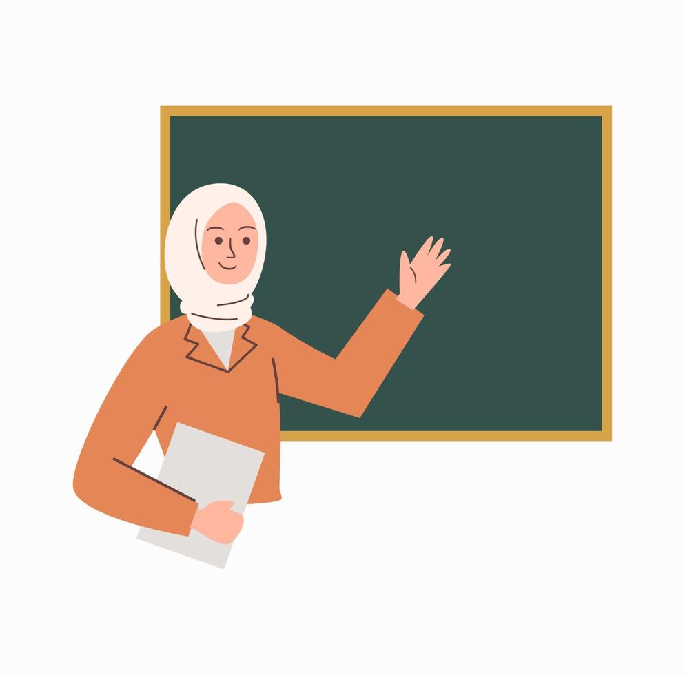 ilustração de professora de mulher vetor