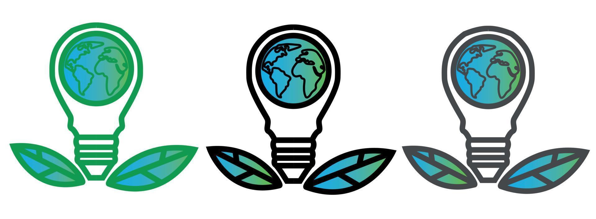 plugue elétrico verde eco com vetor de ícone de folhas economizar energia com o conceito de ecologia de plugue elétrico para design gráfico, logotipo, site.