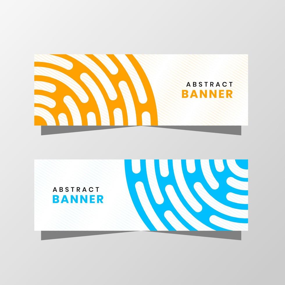 gráfico de vetor de design de banner abstrato. com esquema de cores amarelo e azul moderno. perfeito para você usar