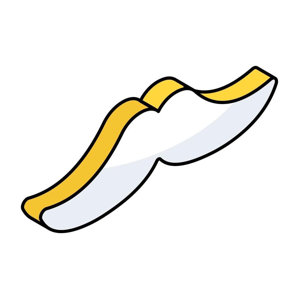 ícone de design moderno de bigode vetor