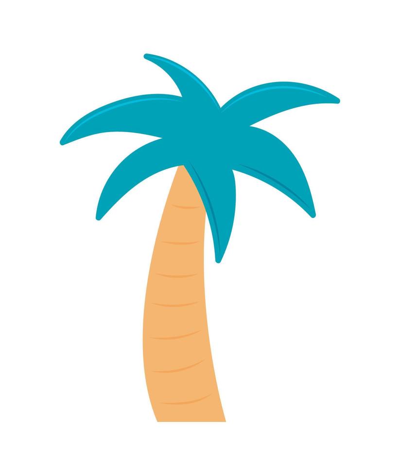 ícone de palmeira tropical vetor
