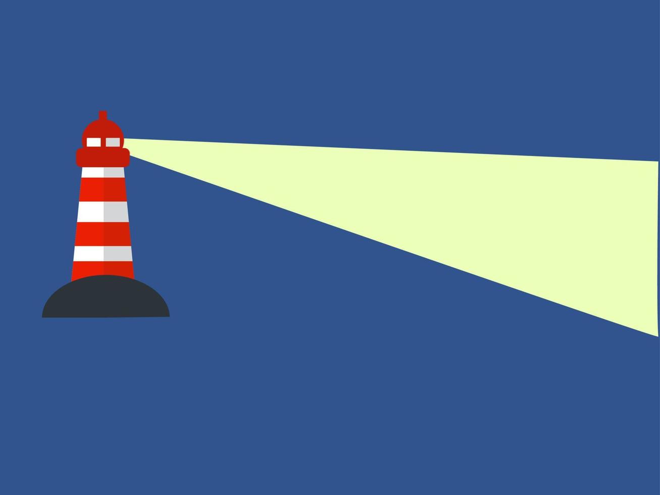 farol, ilustração, vetor em fundo branco.