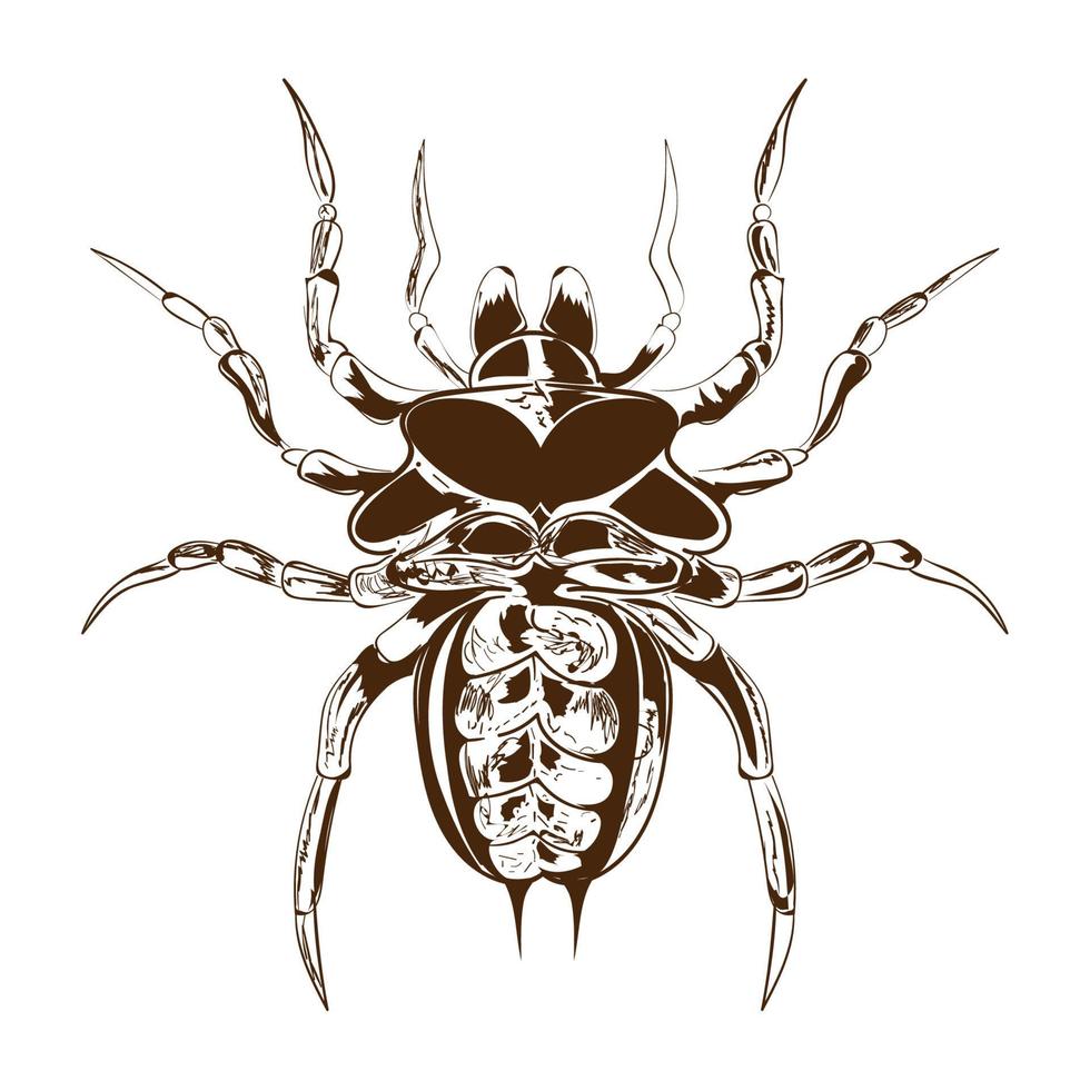 ícone de natureza de bug vetor