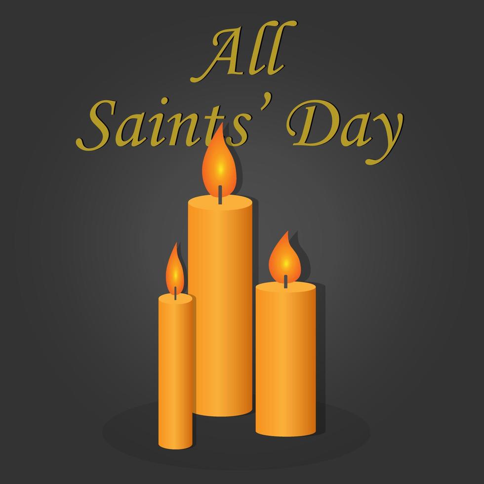 cartaz dia de todos os santos vetor