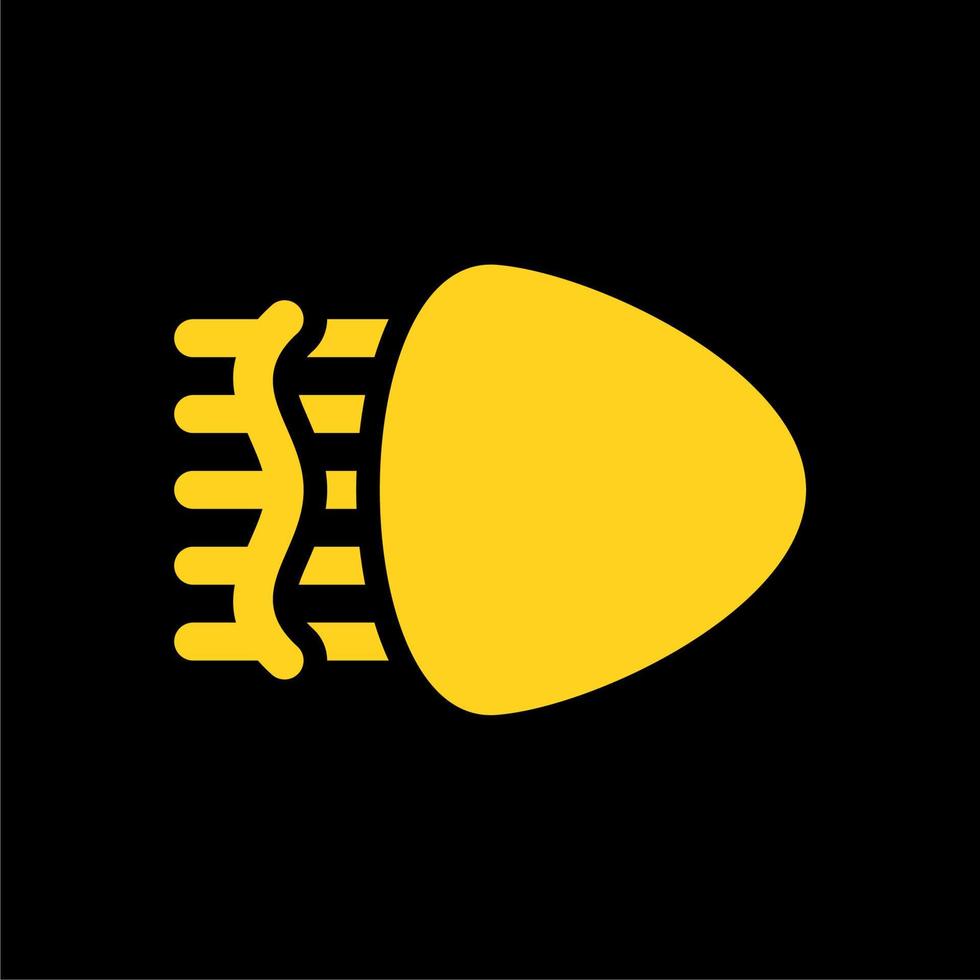 ícone simples da luz do veículo dianteiro vetor