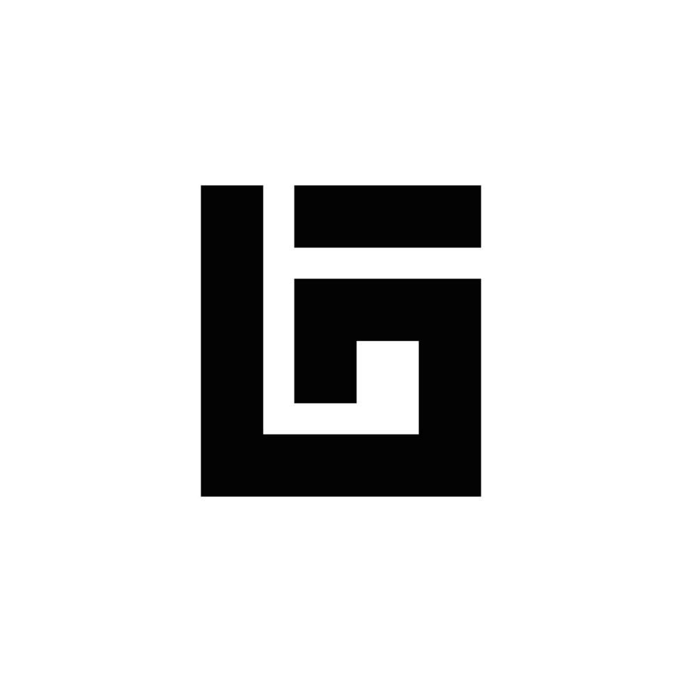 design de logotipo de monograma de iniciais gf fg abstrato, ícone para negócios, modelo, simples, elegante vetor