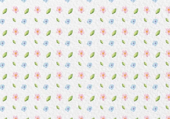 Padrão Free Vector Watercolor Spring Flowers