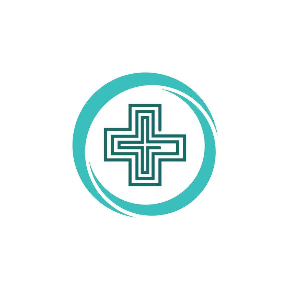 vetor de modelo de logotipo médico de saúde