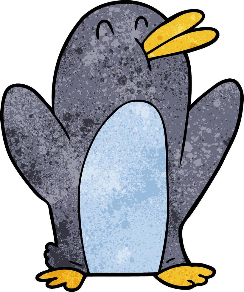 personagem de pinguim vetor em estilo cartoon