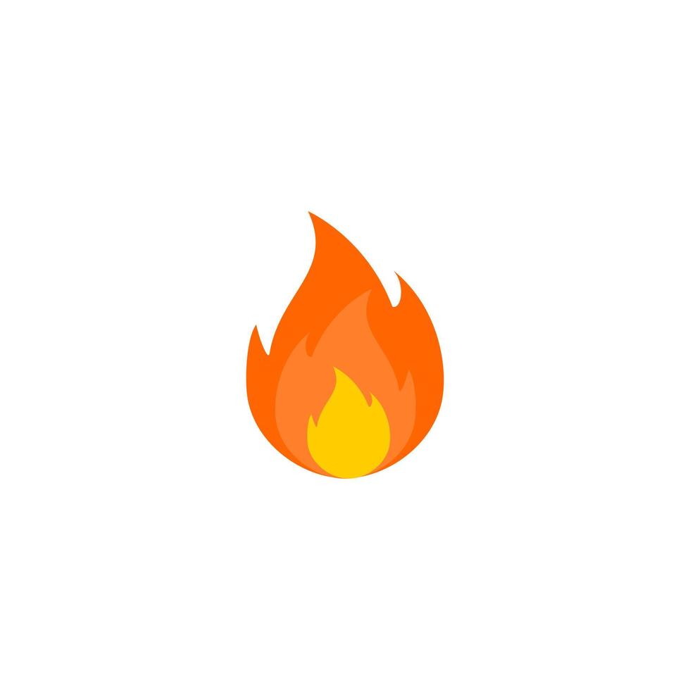 ilustração perfeita de vetor simples de ícone de fogo