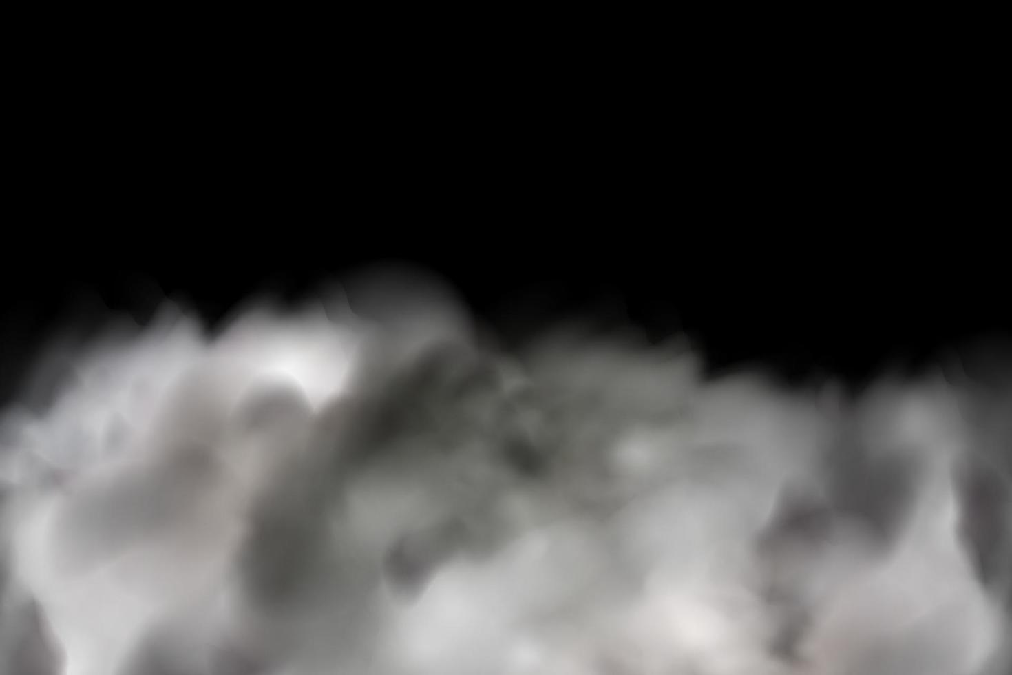 nebulosidade de vetor branco, neblina ou fumaça no céu quadriculado escuro background.cloudy ou poluição atmosférica sobre a ilustração city.vector.
