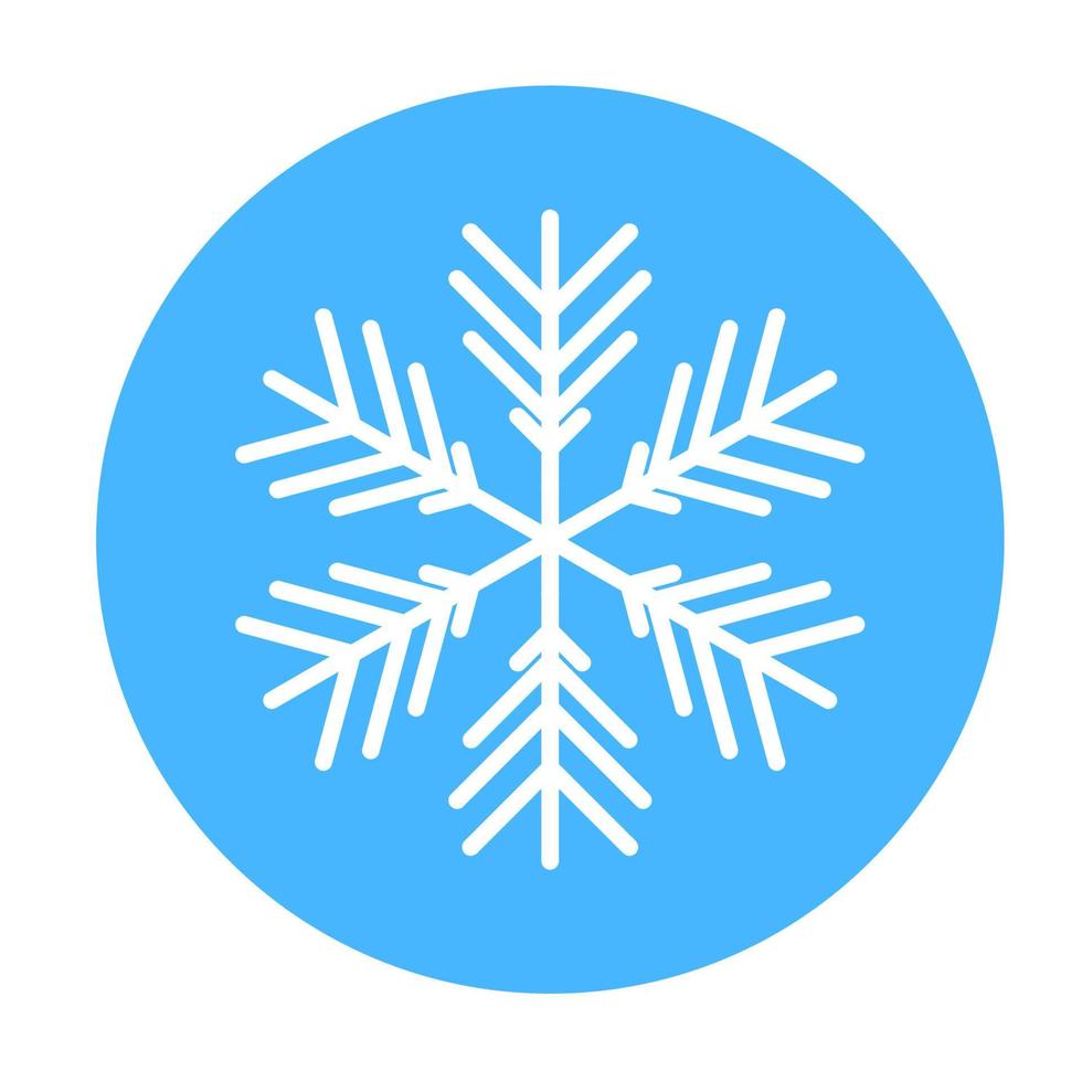 ícone de floco de neve de inverno de vetor. ilustração para web vetor