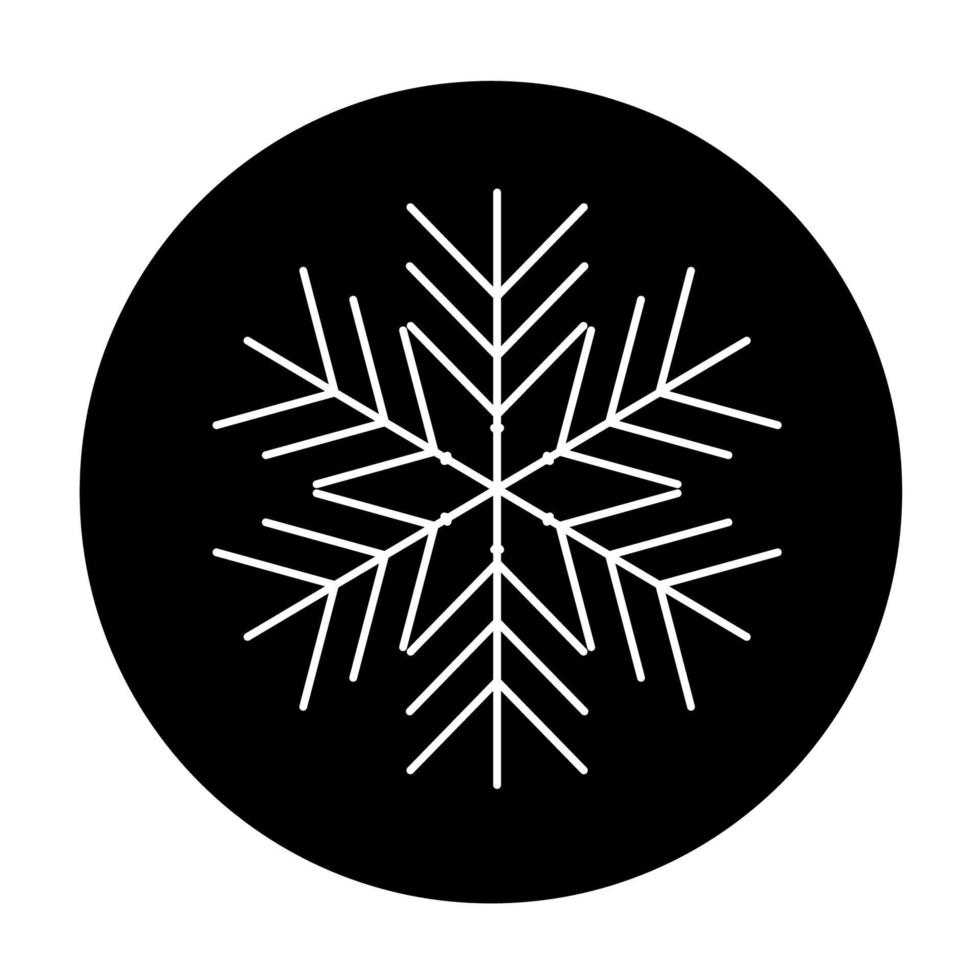 ícone de floco de neve de inverno de vetor. ilustração para web vetor