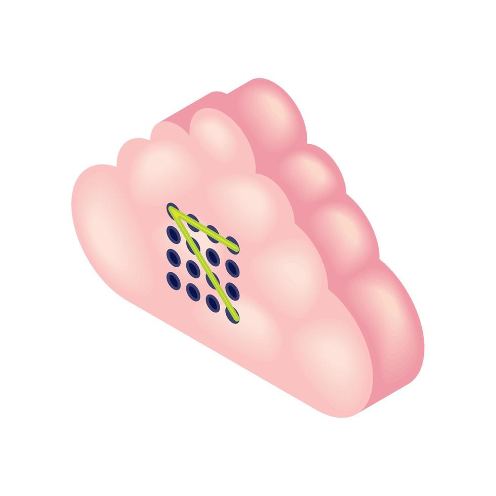 privacidade de dados de armazenamento em nuvem vetor