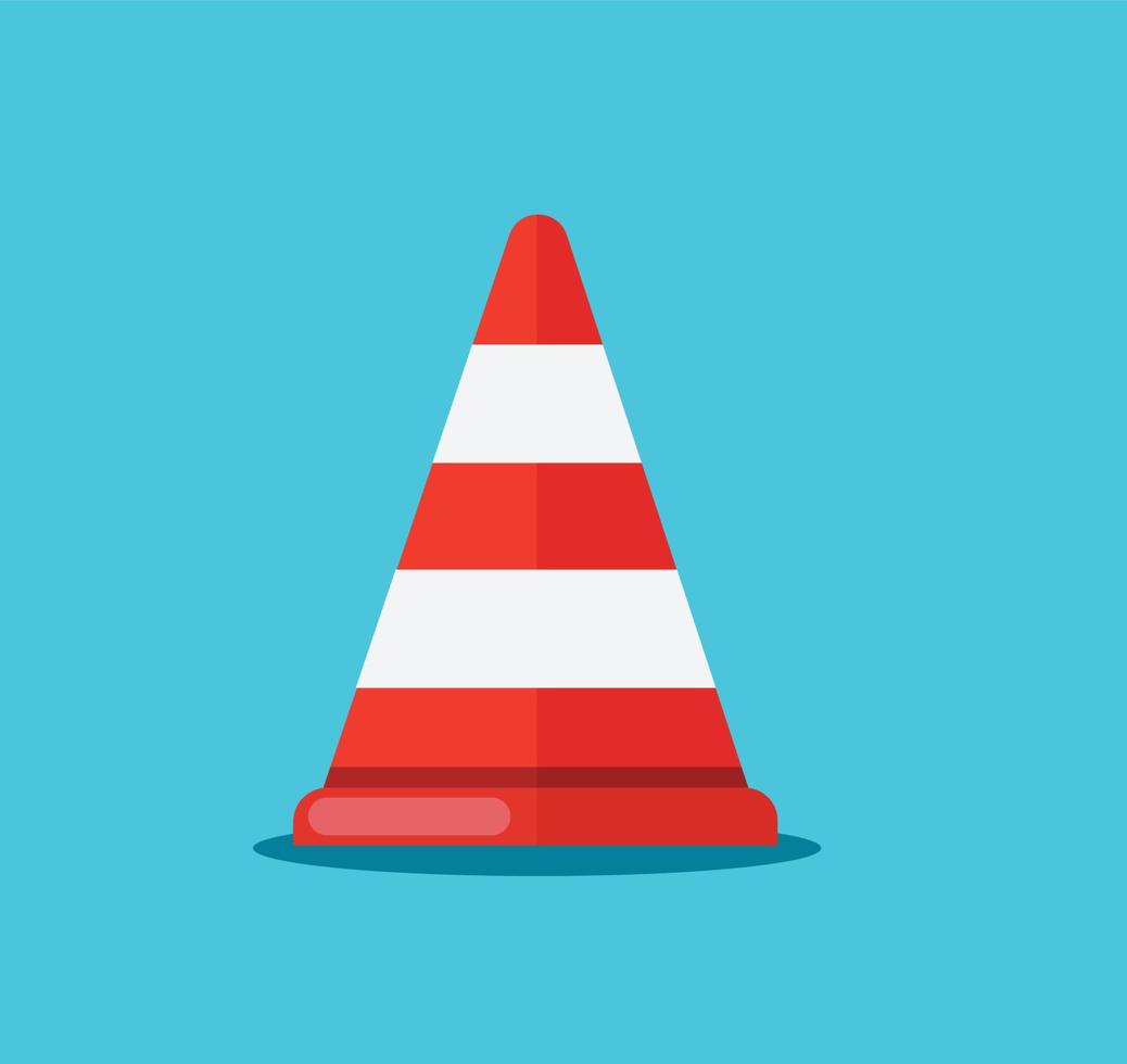 ilustração em vetor ícone cone de tráfego