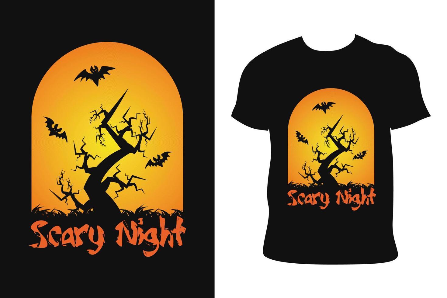 design de camiseta de halloween. camiseta do dia das bruxas. vetor livre de t-shirt de halloween.