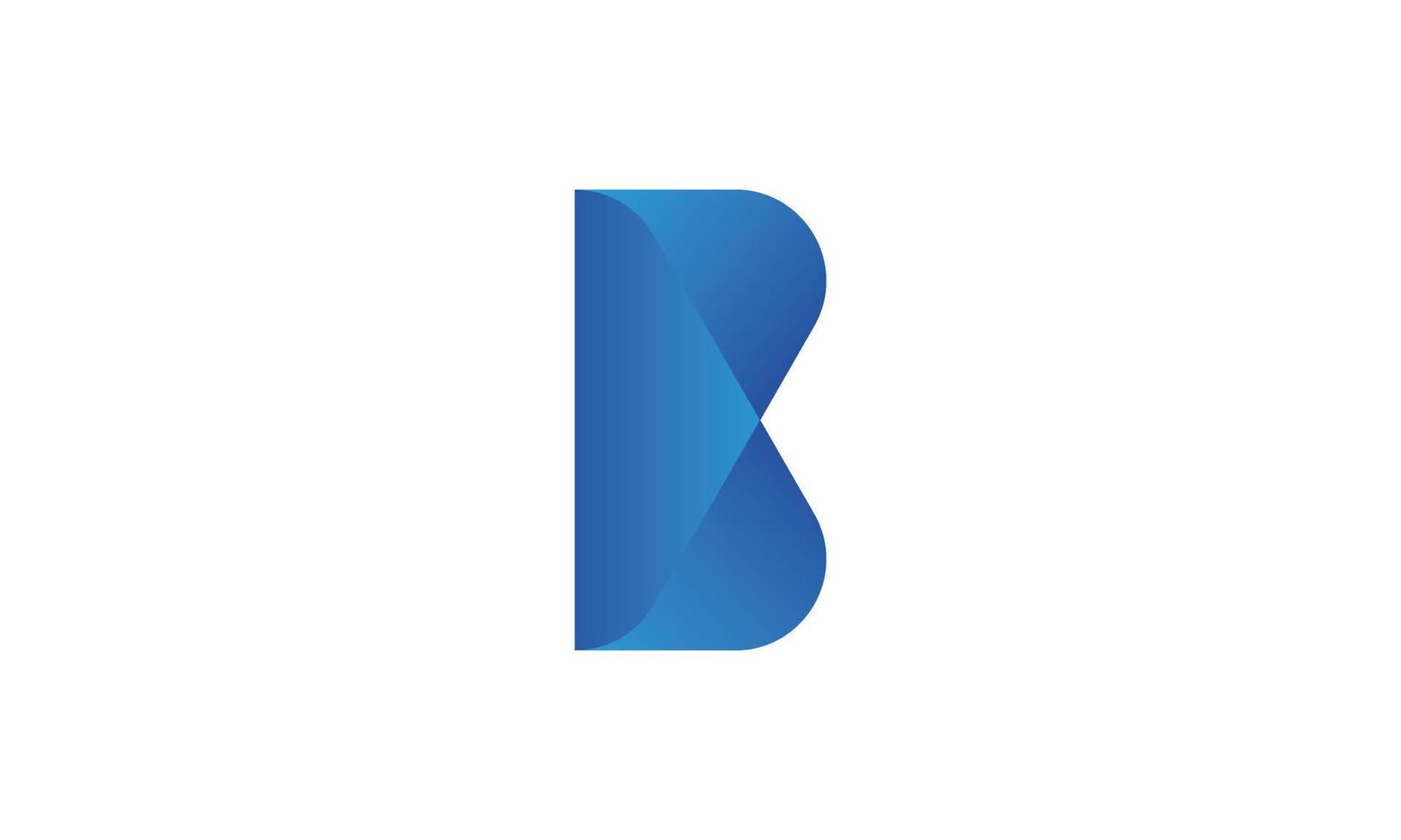 vetor profissional de design de logotipo b moderno