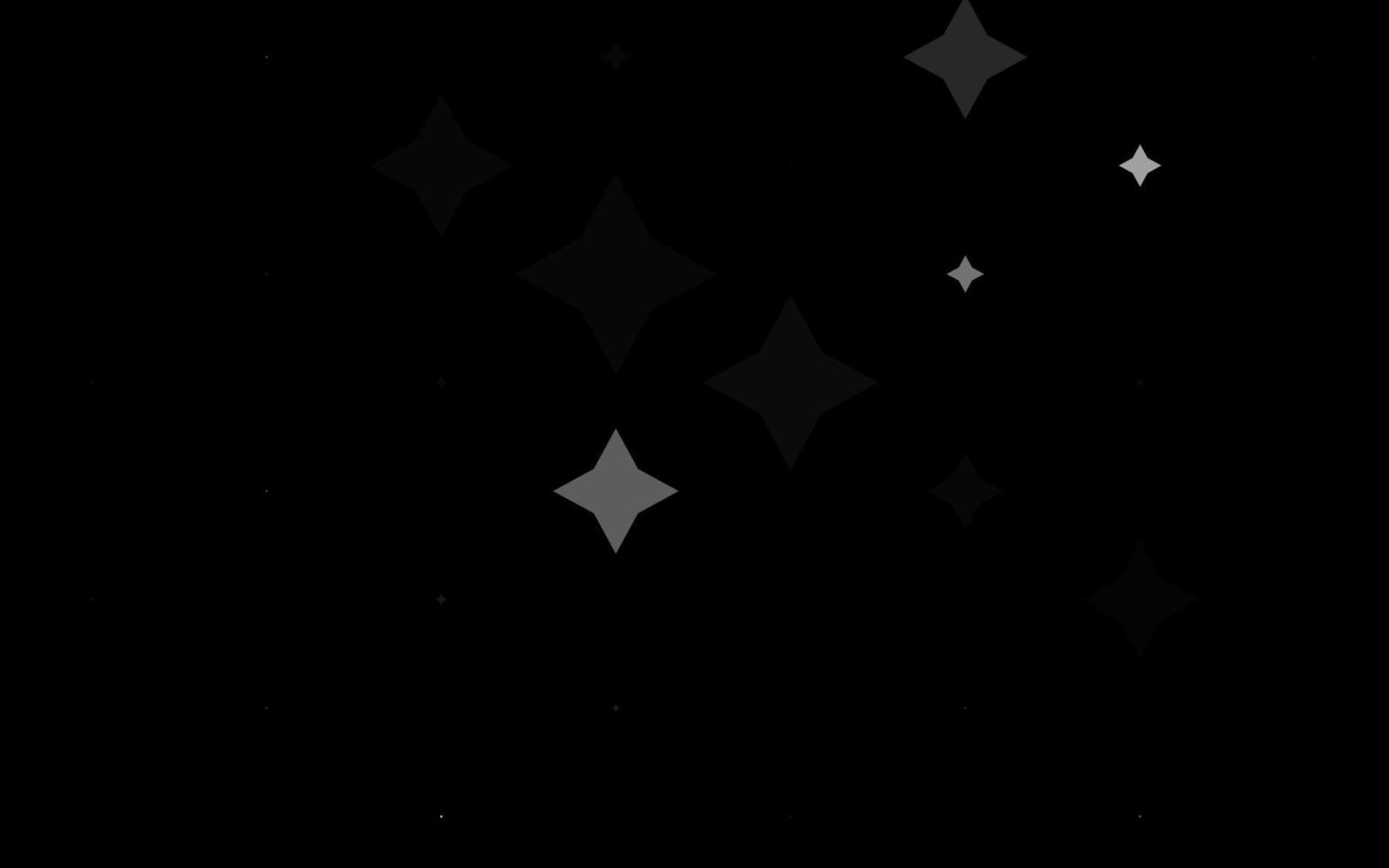 layout de vetor cinza claro prata com estrelas brilhantes.